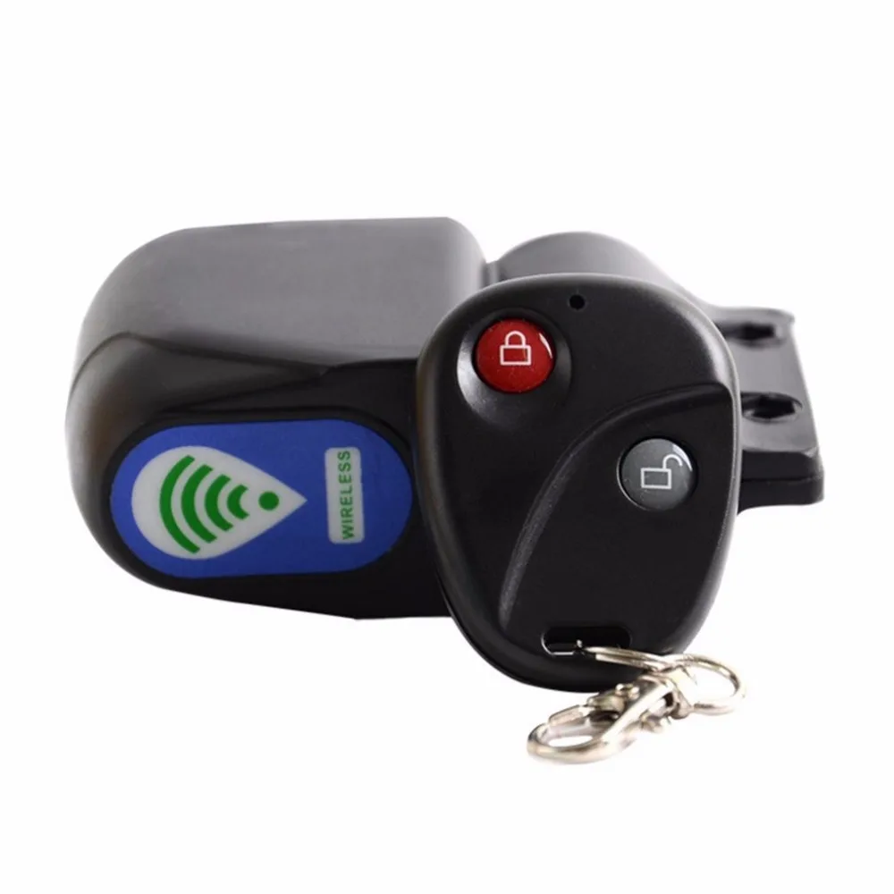 Замок с сигнализацией для велосипеда противоугонный замок пультом