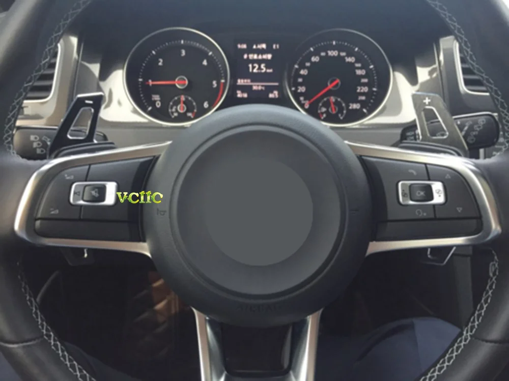 Черный металлический рычаг переключения передач для VW Volkswagen Golf GTI MK7 GOLF R GTD GTE Scirocco