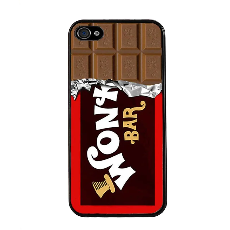 Горячая Стиль с изображением шоколада wonka посылка Крышка черный жесткий футляр