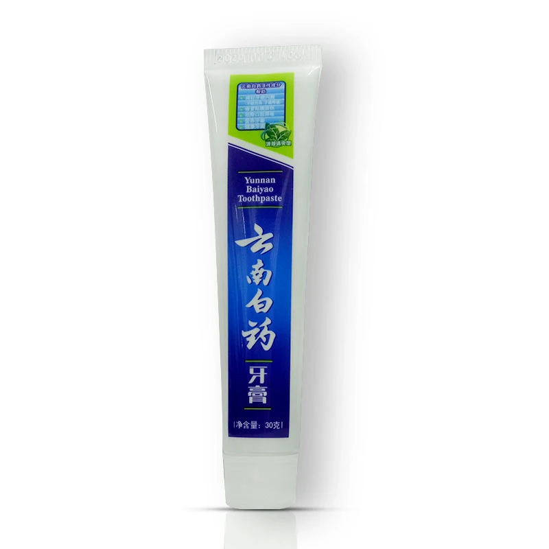 30g Юньнань BaiyaoToothpaste антигингивит зубная паста уход Подлинная китайская травяная Лекарственные ингредиенты для предотвращения язвы рта 30 г - Цвет: 30g