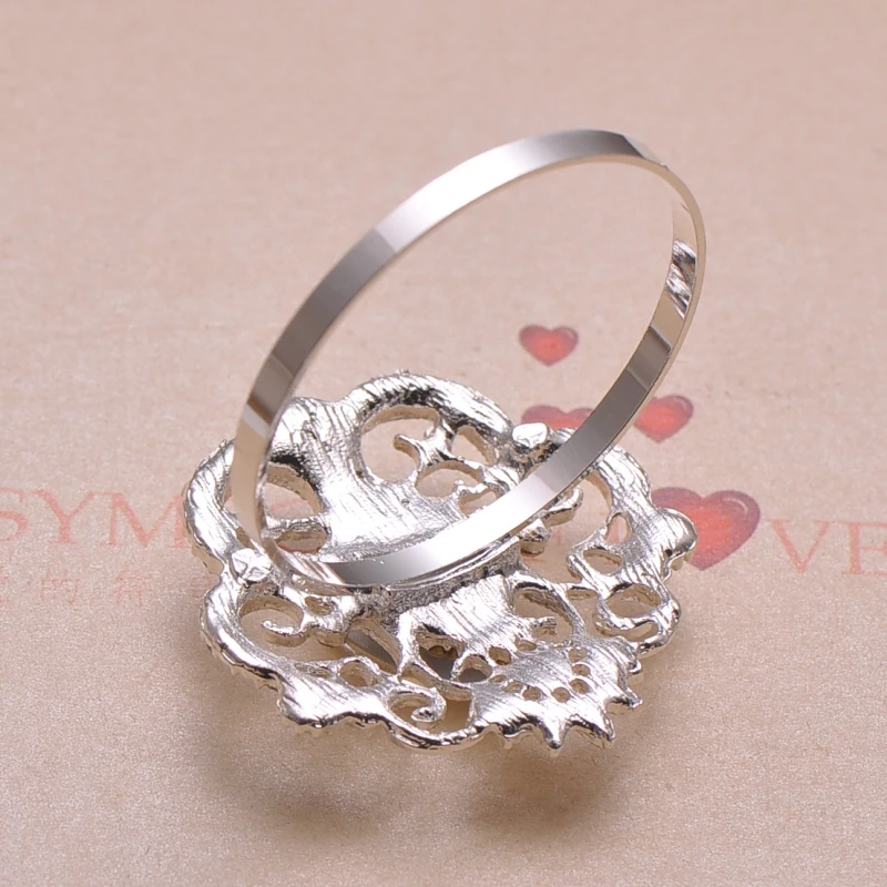 (J0343 ring) 40 мм x 42 потрясающий горный хрусталь для салфеток кольца свадьбы украшение