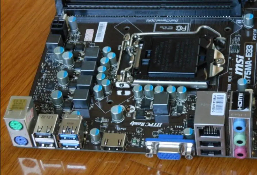 Оригинальная материнская плата для MSI B75MA-E33 LGA 1155 DDR3 i3 i5 i7 cpu 16 Гб USB2.0 USB3.0 B75 рабочего