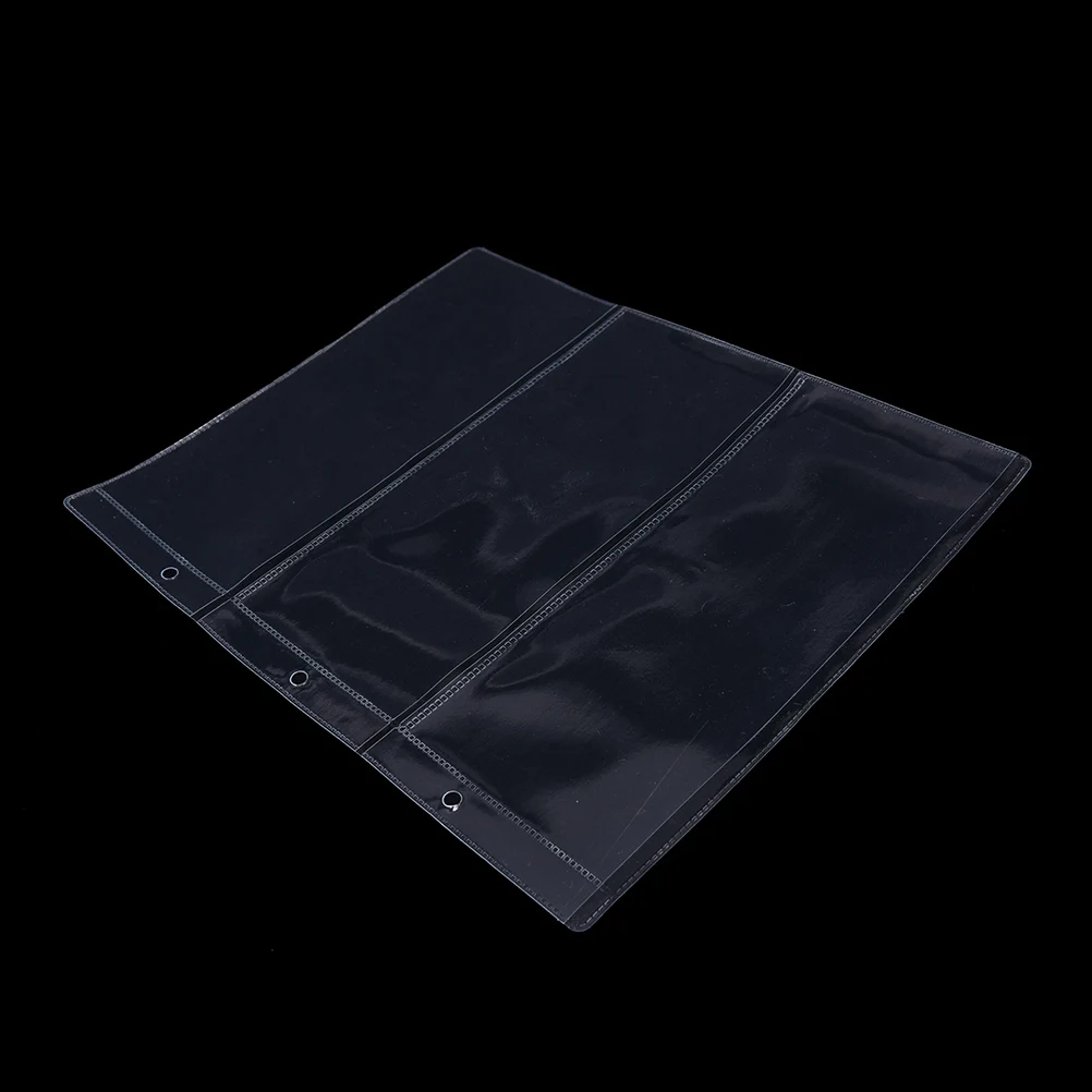 3 линии/страницы ПВХ банкноты для денег прозрачная страница бумажных монет