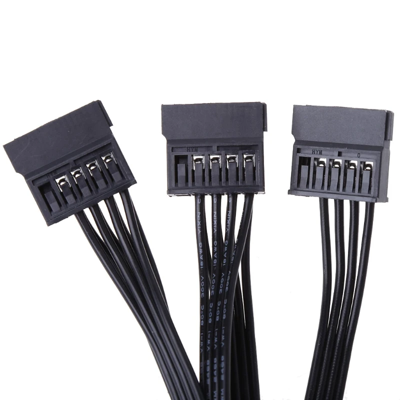 ATX 4 контактный IDE Molex к 5 SATA Серийный адаптер питания ATA кабель 18AWG провод