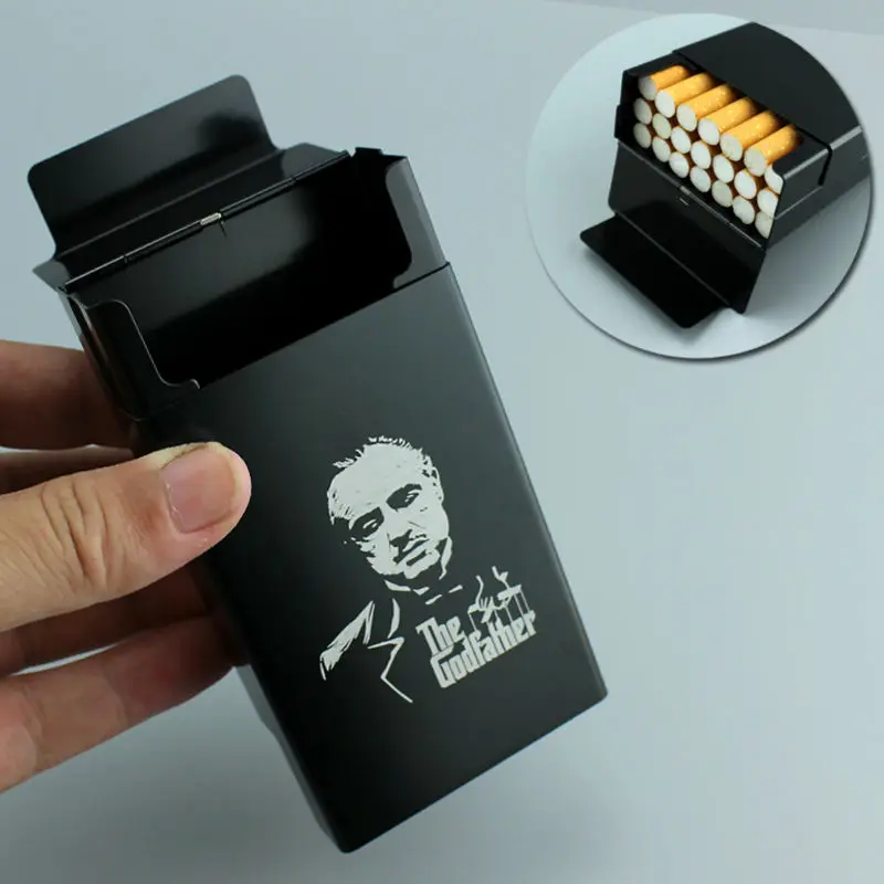 Итальянская мафия Крестный отец Голливудского кино Металлический корпус из алюминиевого сплава Дымовой подарочный набор на 20 сигаретных палочек.