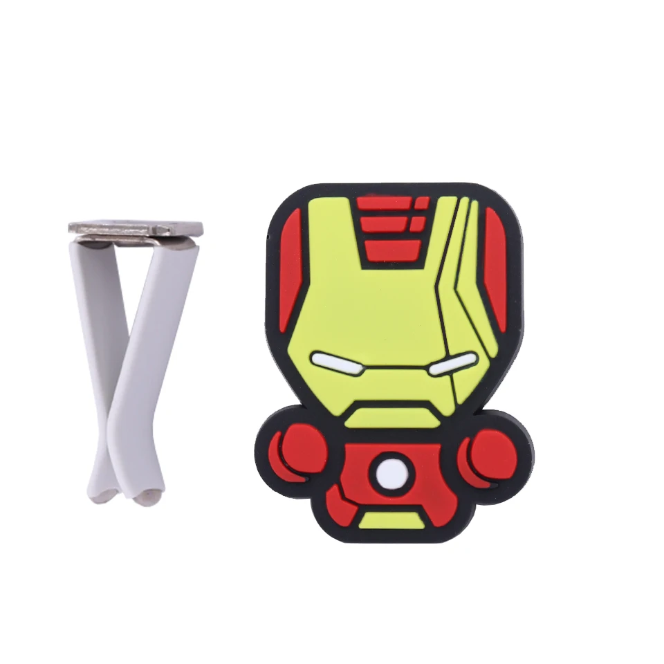 Iron Man Освежитель воздуха с героями мультфильмов, Стайлинг, духи, Мстители, стиль Марвел, Звездные войны, Железный человек, авто, кондиционер, Вентиляционный Выход, зажим - Название цвета: Iron Man