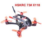 Набор рамок для мини-квадрокоптера HSKRC 73 # X118 118 мм из углеродного волокна FPV F3  F4 Flytower 1104 7500KV мотор 1200TVL камера 2030 пропеллер
