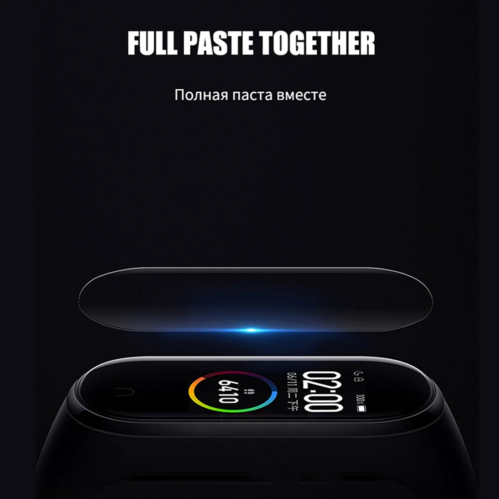 Мягкая защитная пленка для Xiaomi Mi Band 4 ремешок браслета полноэкранная