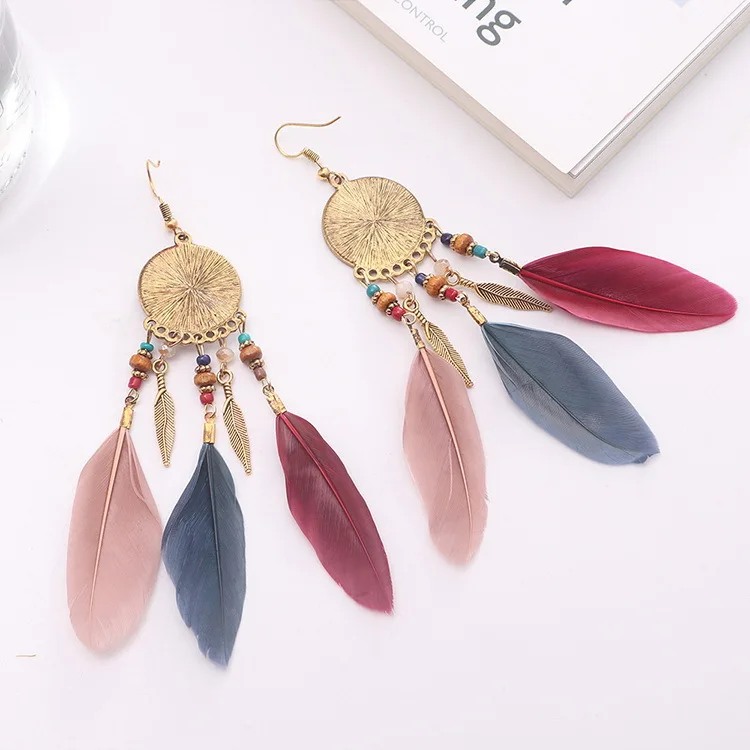 Серьги с бахромой в богемном стиле ювелирные изделия и аксессуары модные серьги