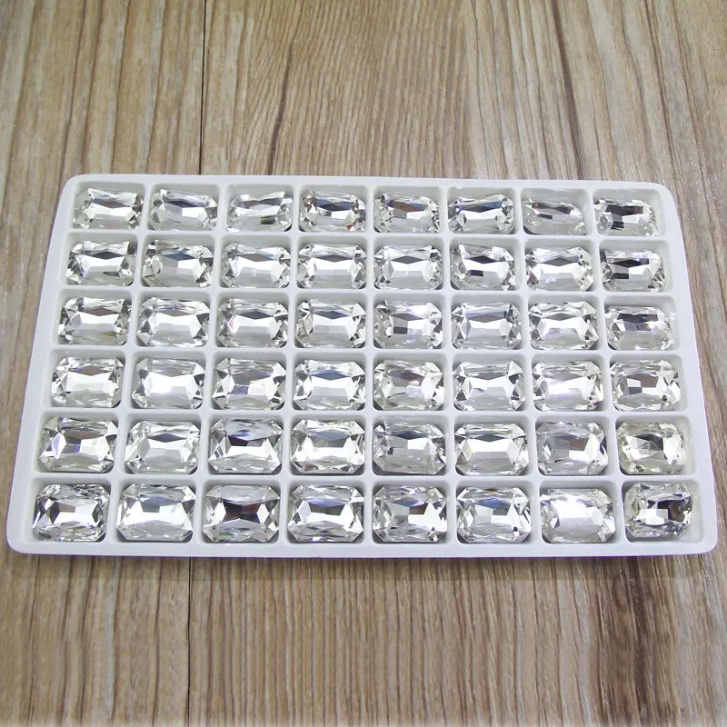 Высококачественные Аксессуары для ювелирных изделий белый прямоугольник восемь