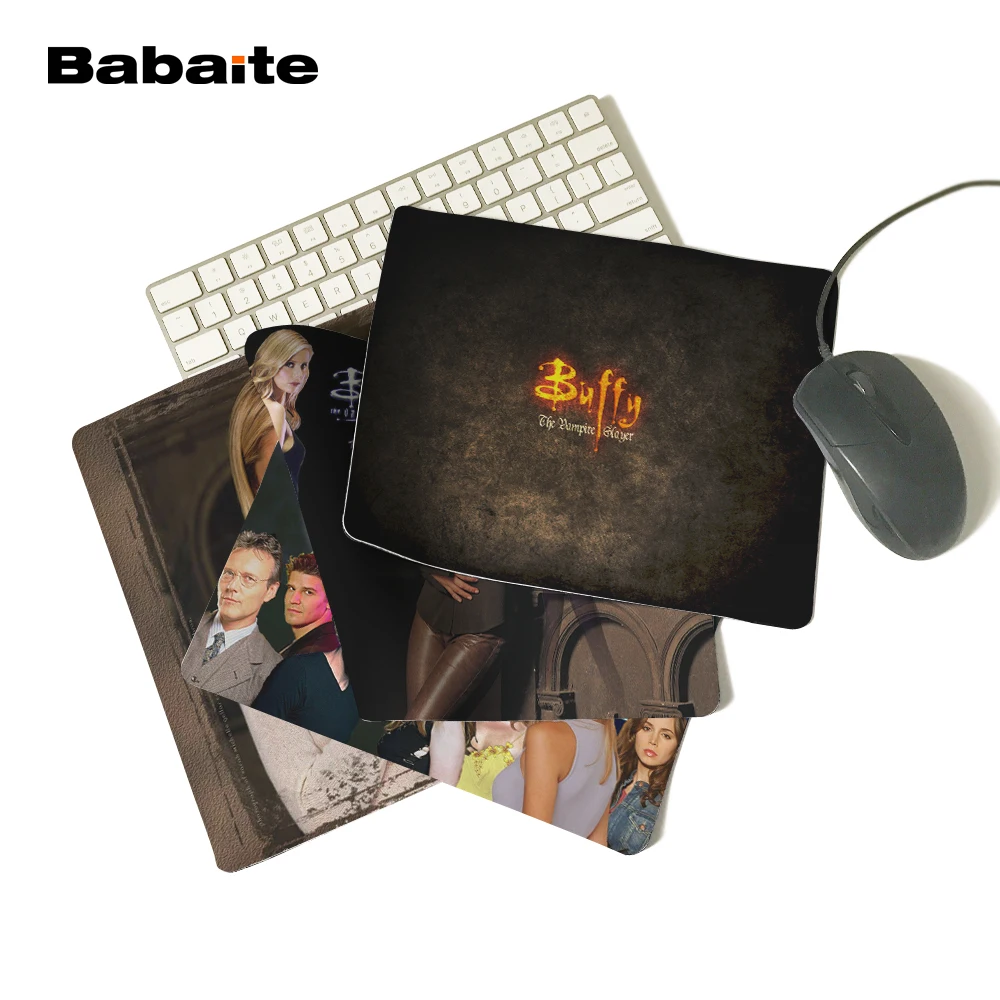 Babaite Buffy Охотник на вампиров резиновый, мягкий, для игр мышь игры черный коврик для мыши мальчик подарок коврик для мышки блокнот коврики для мышки