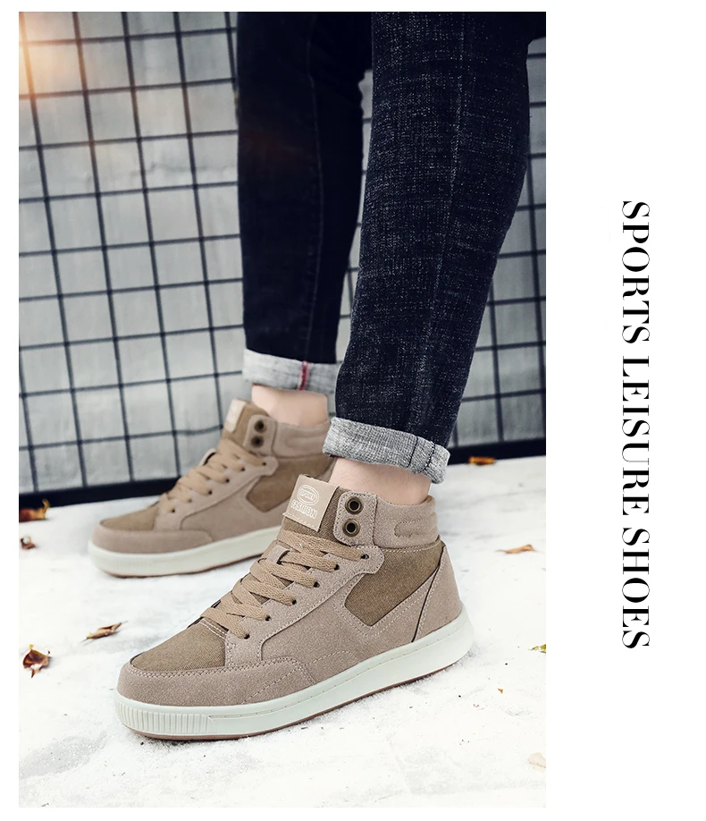 Мужская зимняя обувь для снежной погоды размера плюс 14, 15 замшевые высокие повседневные кроссовки Мужская плюшевая теплая обувь Chaussures Homme люксовый бренд
