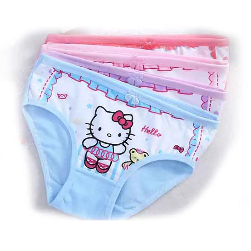 Трусики для маленьких девочек нижнее белье из мягкого хлопка с рисунком милого