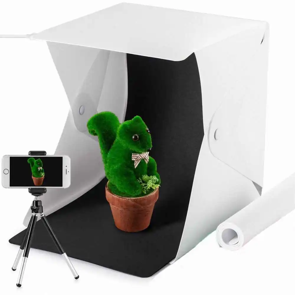 Складной мини светильник для фотостудии софтбокс светодиодный камеры фона со