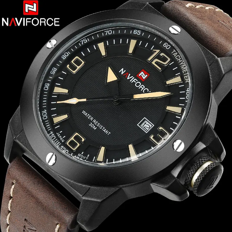 NAVIFORCE Китай Топ бренд спортивные часы для мужчин 30 м водонепроницаемые из