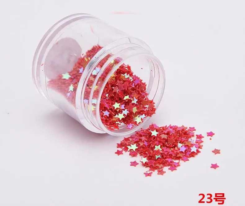 1 коробка сердце и звезда 3D украшение для ногтей Сделай Сам золотой сплав