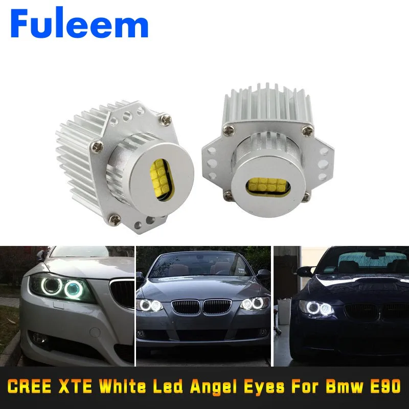 Fuleem 2 шт. 80 Вт белый 6000 К Светодиодный Маркер Angel Eye Halo кольцевой светильник лампа