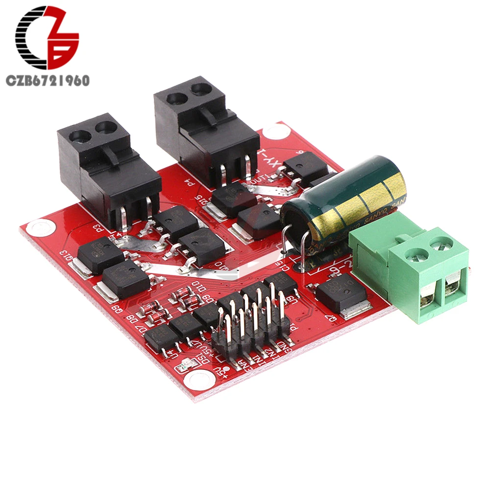160W 7A Dual DC Motor Drive Module Positive Negative PWM Speed L298 Logic XY160D | Обустройство дома