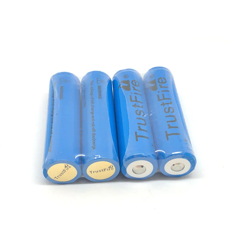 

4pcs/lot TrustFire TR18650 3.7V 2500mAh Rechargeable Li-ion Battery Protected Batteries with PCB Power Source For LED Flashlight