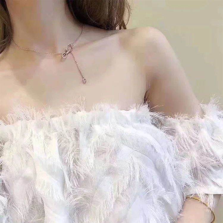 2020 взрывобезопасная модель ожерелье из титановой стали с кристаллами от Swarovski