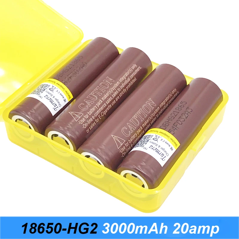 HG2 18650 3000 мАч электронная сигарета перезаряжаемые батареи мощный высокий разряд
