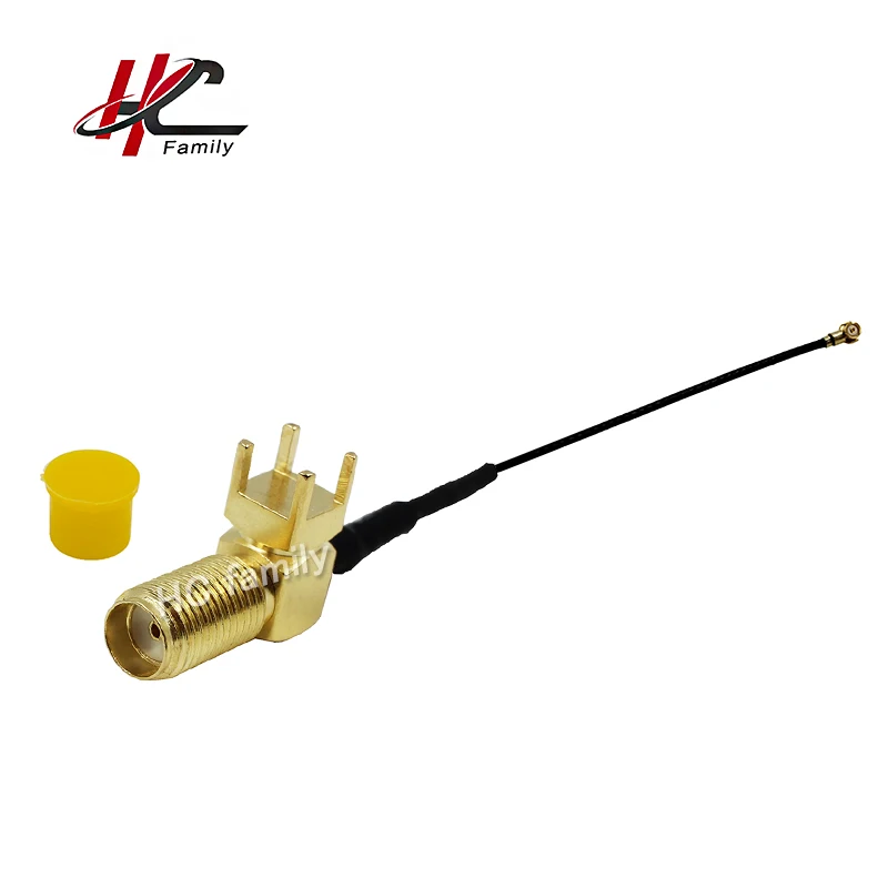 

1pc IPEX(IPX) to SMA Antenna Apdater sma female Right Angle PCB Cable