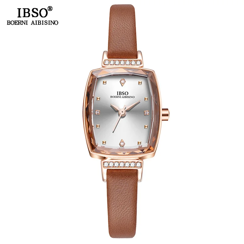 Часы наручные IBSO женские кварцевые брендовые Модные прямоугольные дизайнерские