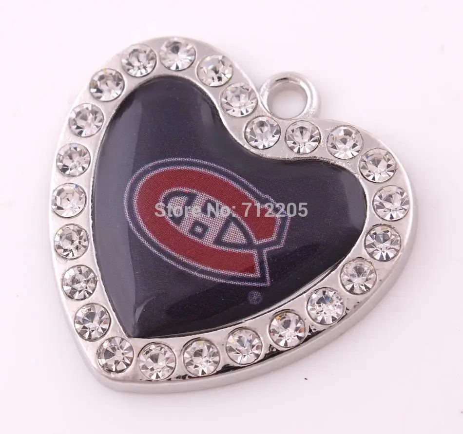 Новое поступление DIY ювелирных 20 шт. много кристалл монреаль канадиенс логотипом