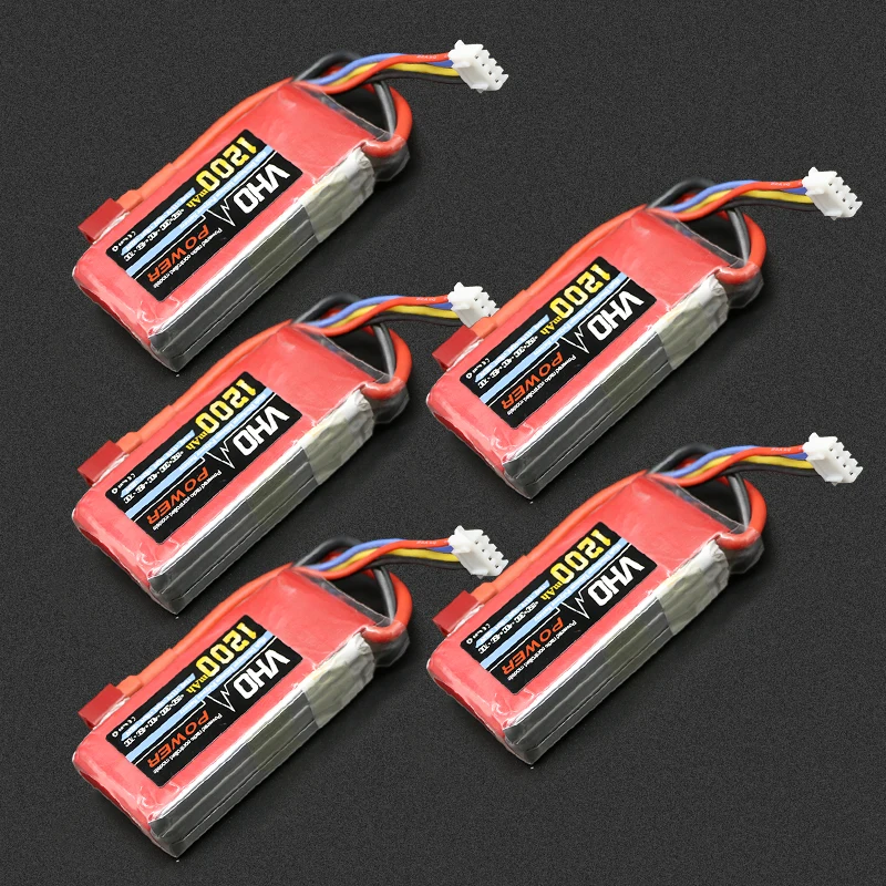 VHO Мощность 5 шт. 11 1 В 1200 мАч 40C XT60/T/JST/XT30 Plug Липо Батарея 3 S для RC автомобилей Самолет