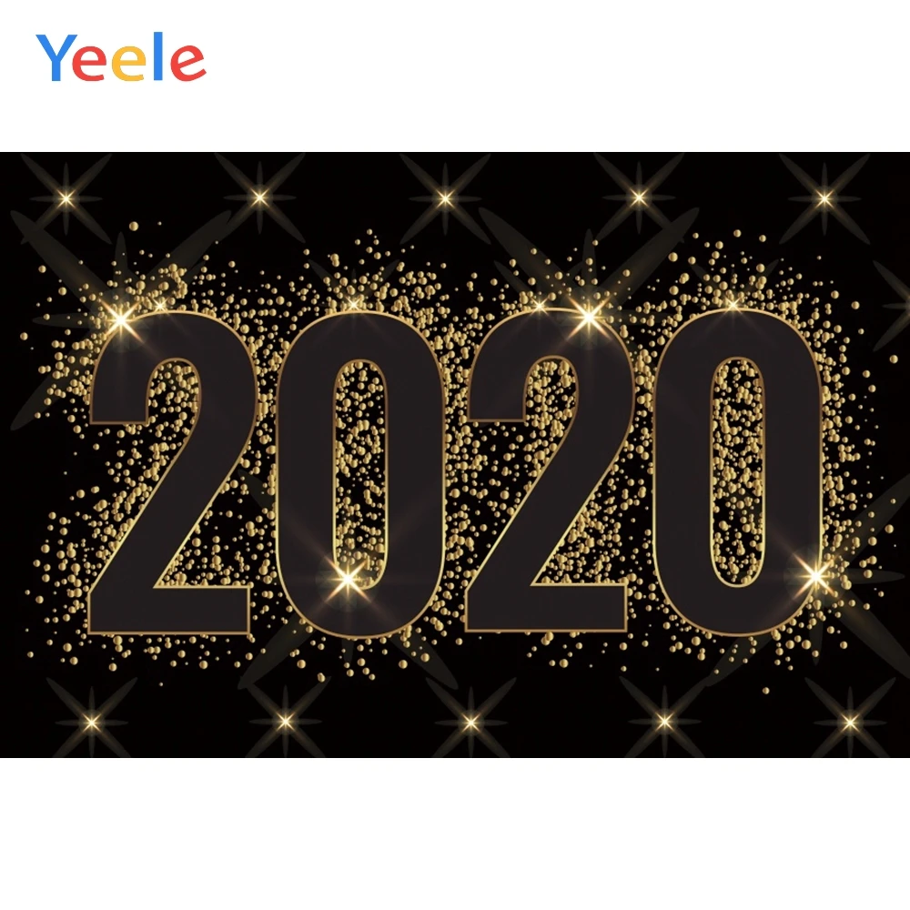 Yeele 2020 новый год семья боке Блестящий Фон для фотосъемки персонализированные