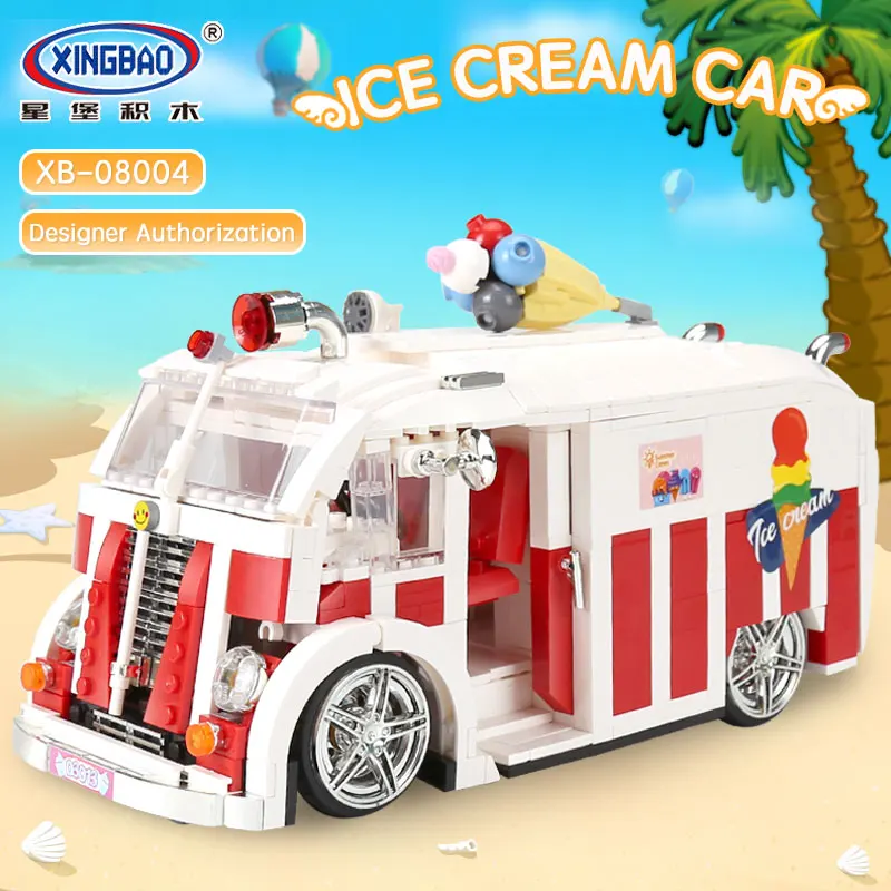 XINGBAO 08004 Compatib LegoSet Creator машина для мороженого строительные блоки кирпичи детские