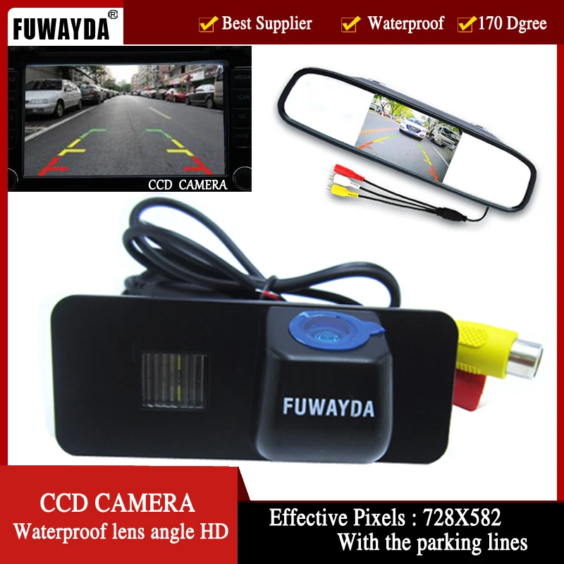 Цветная Автомобильная камера заднего вида FUWAYDA для VW Phaeton Scriocco Golf 4 5 6 MK4 MK5 EOS Lupo Beetle