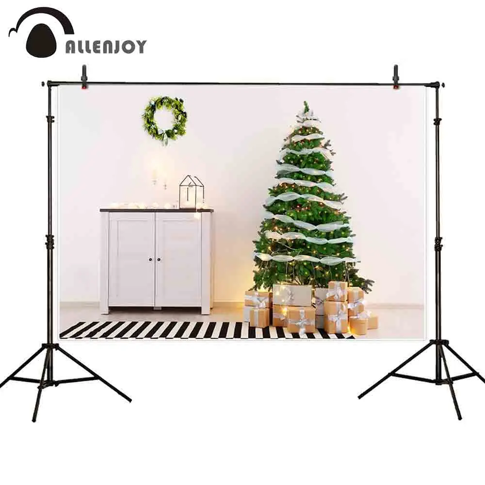 Allenjoy backgrounds for photo studio christmas living room gift tree white celebrate booth Background | Электроника