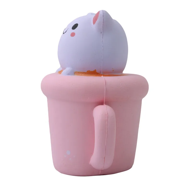 Новый 14 см Jumbo Милая чашка кошка забавная игрушка ролевые симуляторы Обучающие
