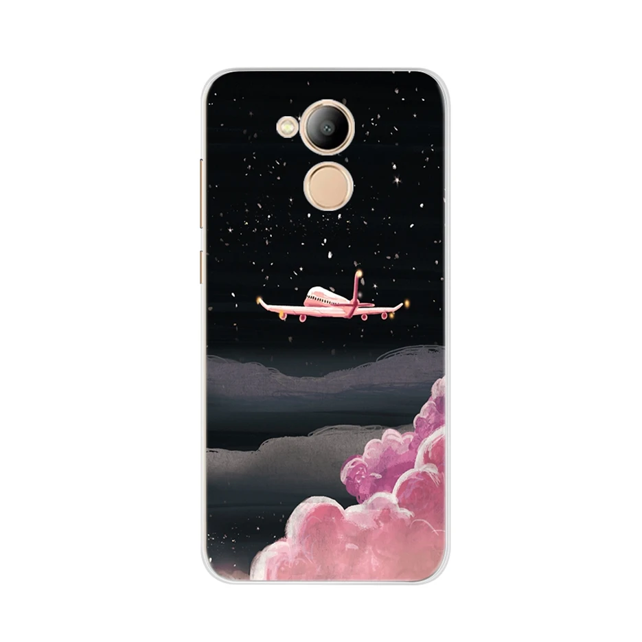 Светло-фиолетовый Чехол для телефона Huawei honor 6C 6 C, силиконовый мягкий чехол из ТПУ для телефона, чехлы на заднюю панель для Huawei Honor 6C, милые чехлы с рисунком, бампер - Цвет: Светло-фиолетовый
