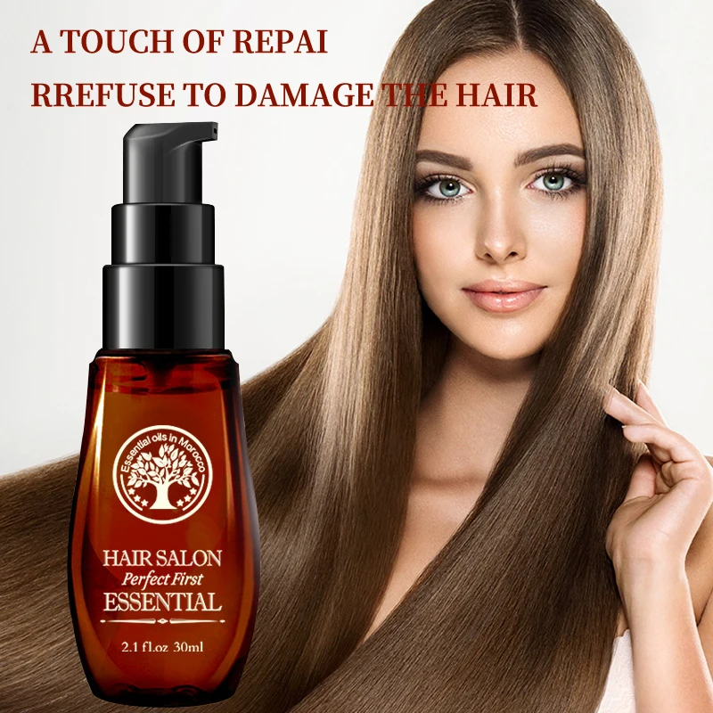 

Pure Moroccan Argan Oil Care Hair & Scalp Treatment Moisturizing Hair Loss Oils Increase The Gloss Repair Hair Growth Essence