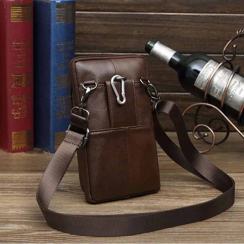 Buy 2020 Genuine Leather Carry Belt Clip Pouch Waist Purse Case Cover for OUKITEL WP8 WP7 WP6 WP5 C22 C19 K13 Pro Phone bags on
