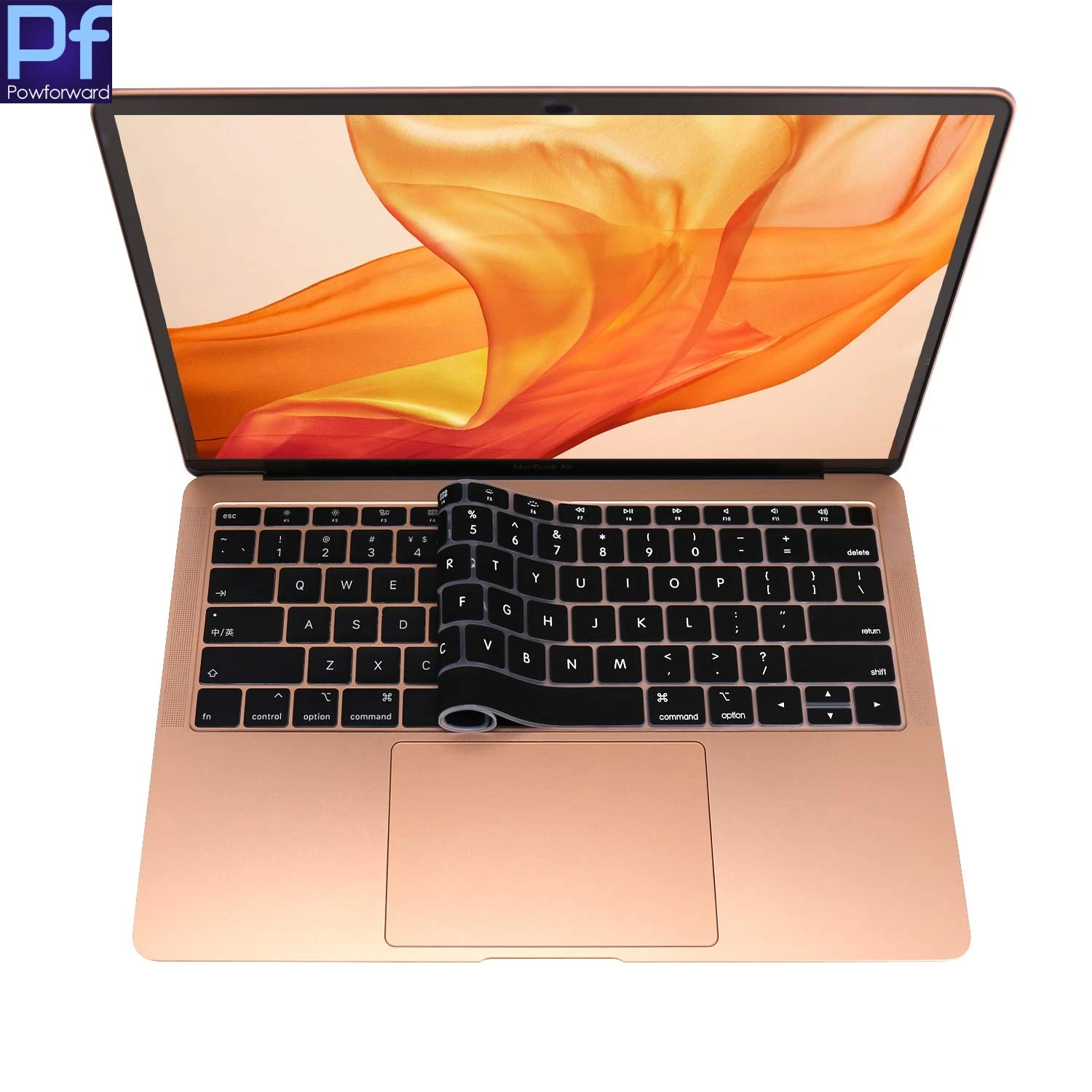 Ультратонкий силиконовый чехол с клавиатурой для новейшего MacBook Air 13 Touch ID Version Model