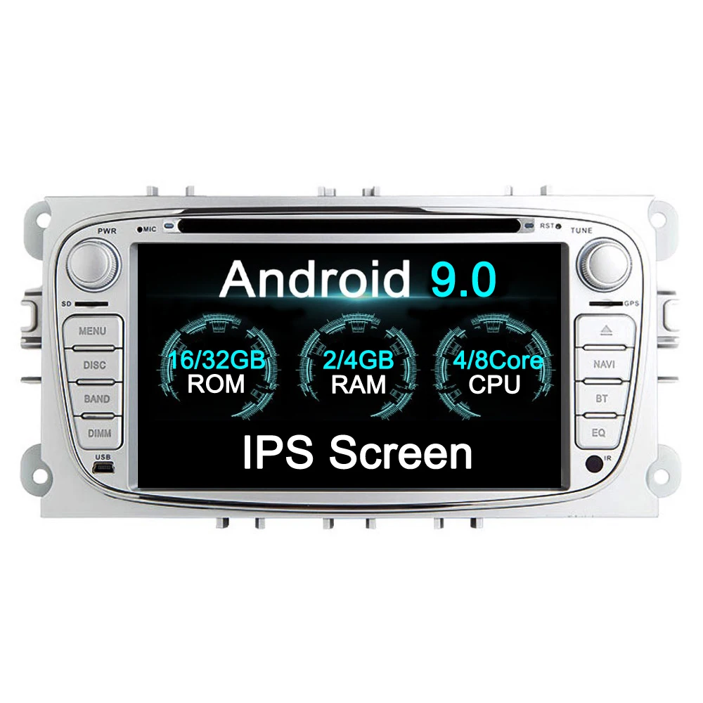 Android 9 4 + 32 ГБ автомобильная фотомагнитола экран ISP для Ford Focus 2004 2011 FORD MONDEO FOCUS Galax