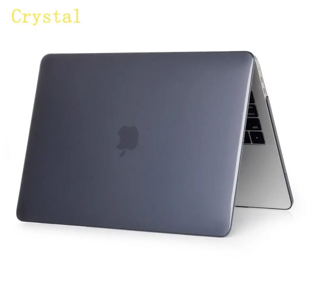 Crystal Black Модный Индивидуальный чехол для ноутбука MacBook Air 13 Pro 13 retina 11,6 12 13,3 15,4 дюймов с сенсорной панелью ID A1932 - Цвет: Crystal Black