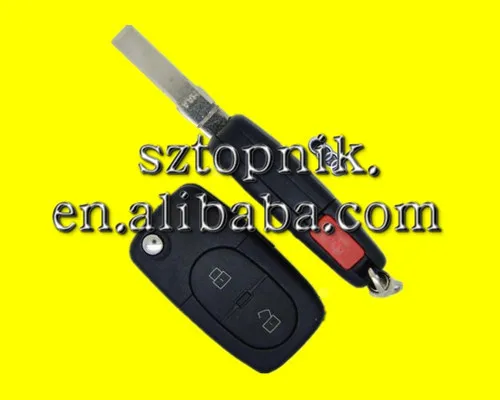Audi 2+1 / 3 buttons remote car key shell 1616 battery |