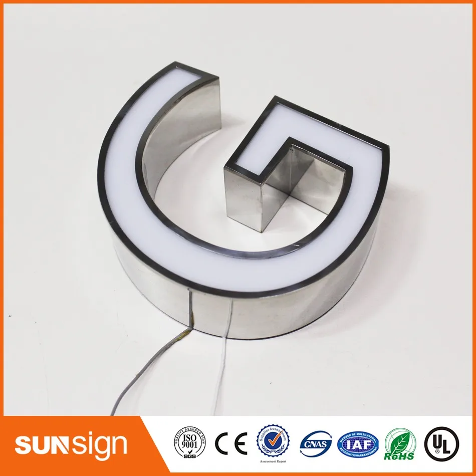 Бизнес знак пользовательские светодиодные неоновые светильники с буквенным