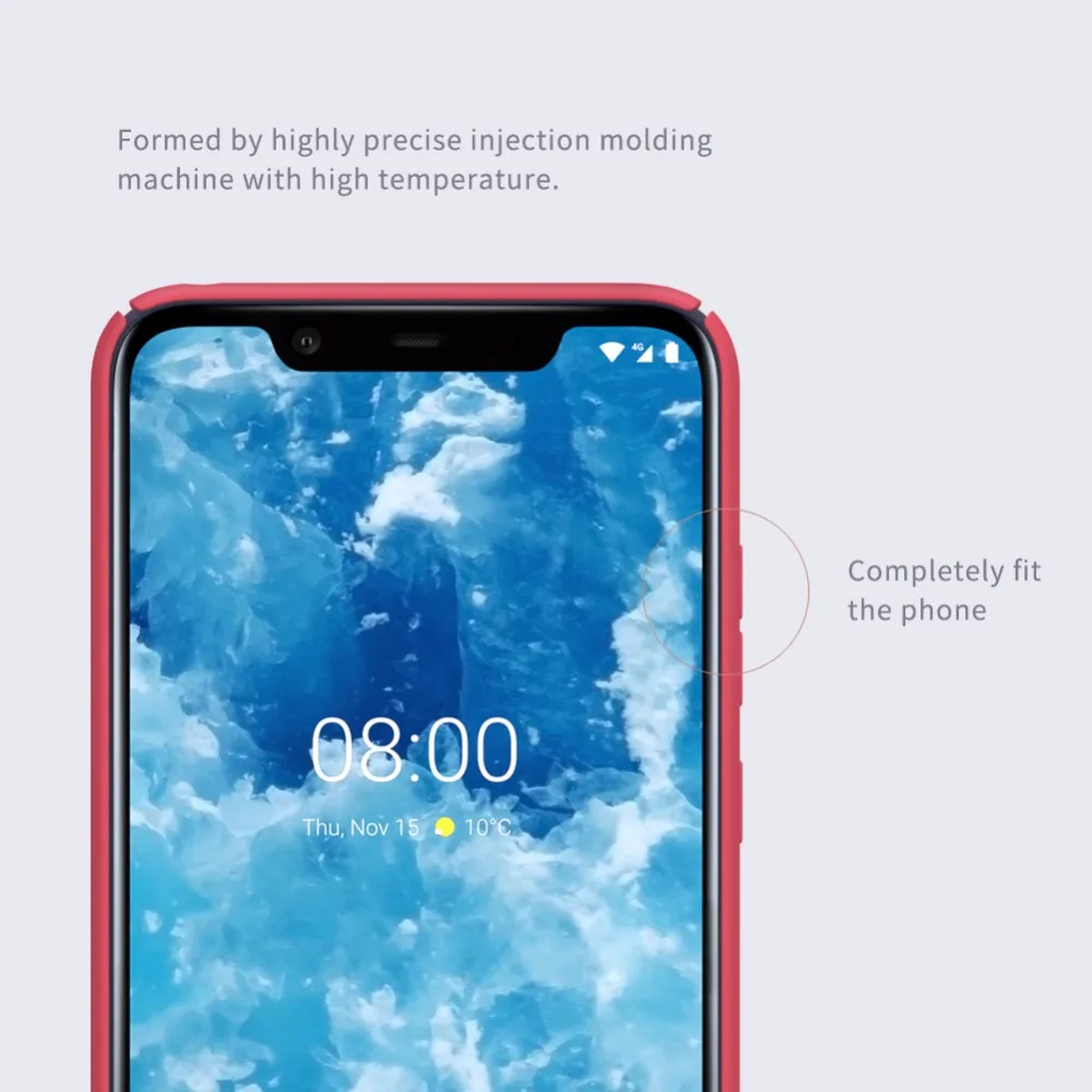 Чехол для Nokia 8 1 глобальная версия NILLKIN суперматовый защитный жесткий чехол из
