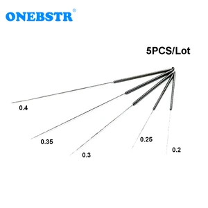 Миниатюрное сверло 0,20,250,30,350,4 мм, 5 шт.лот, насадка для очистки головки 3D-принтера