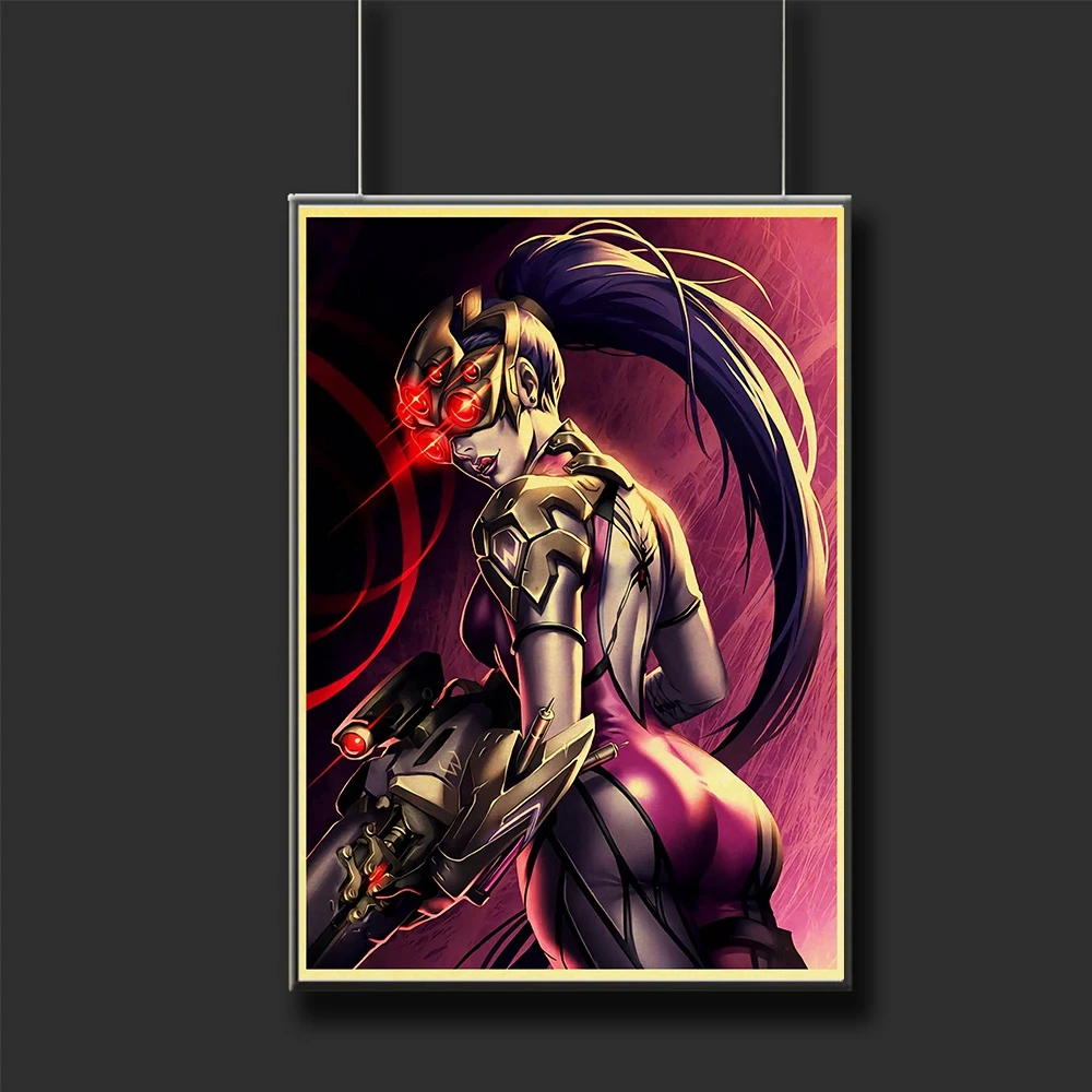 Винтажный фон для съемок widowmaker постер из крафт бумаги настенные постеры