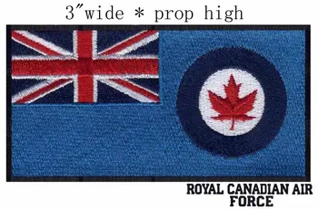 Royal Canadian Air Force Flag เย็บปักถักร้อย Patch 3 