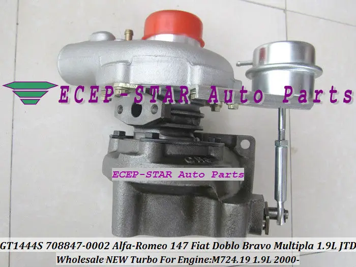 Бесплатная доставка GT1444S 708847 5002S 55191595 турбо для Fiat Doblo Bravo Multipla Alfa Romeo 147 1.9L JTD M724 724 19