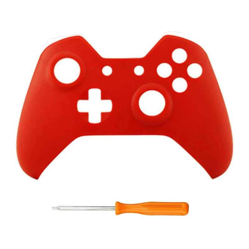 Красный Передняя крышка корпуса для xbox one, верхний матовый чехол, запасные части для xbox one, контроллер, 9 цветов - Цвет: Красный