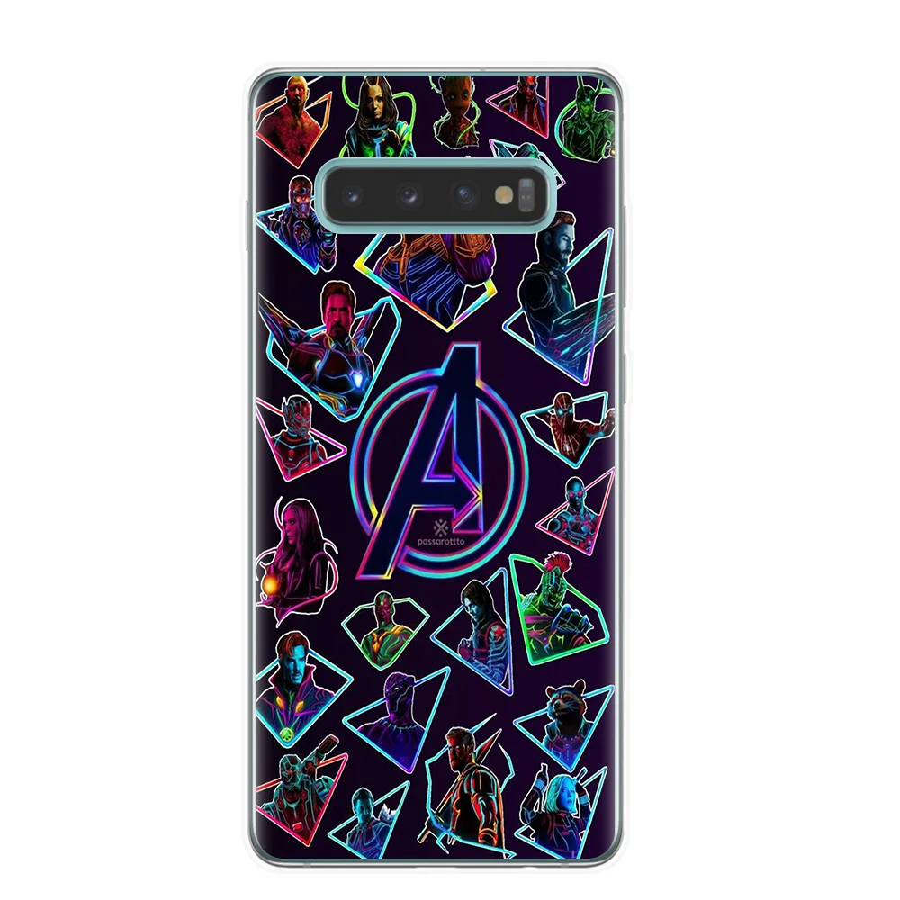 Marvel Мстители Герои комиксы коллаж чехол для телефона samsung Galaxy S10 Lite S10E S10 Plus M10 M20 Чехол Мягкий ТПУ силиконовый чехол