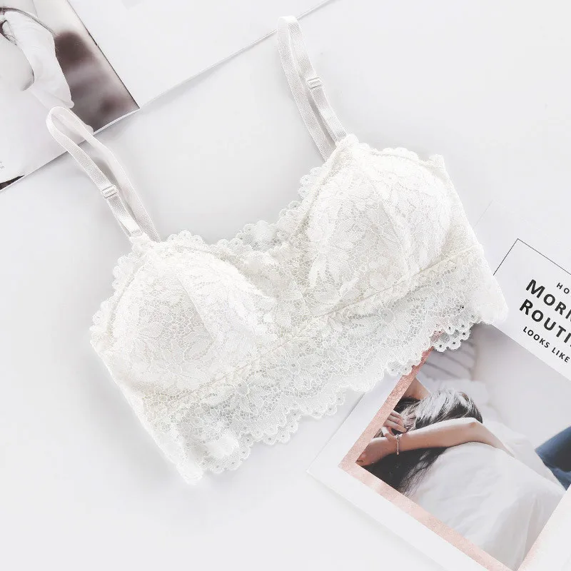 Женский бюстгальтер без косточек бесшовный мягкий во французском стиле|Лифчики|